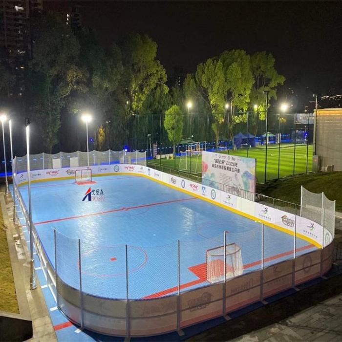 PE 防撞塑料围栏 冰球场轮滑场安全防护专用