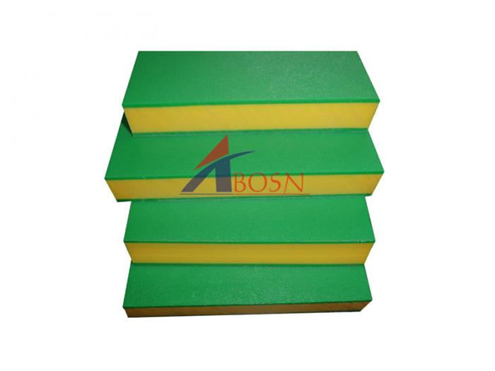 HDPE polyethylene double color sheet/3 layer sheet/sandwich board