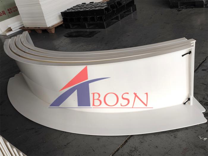 Light white plastic floorball rink boards barrier / floorball boards