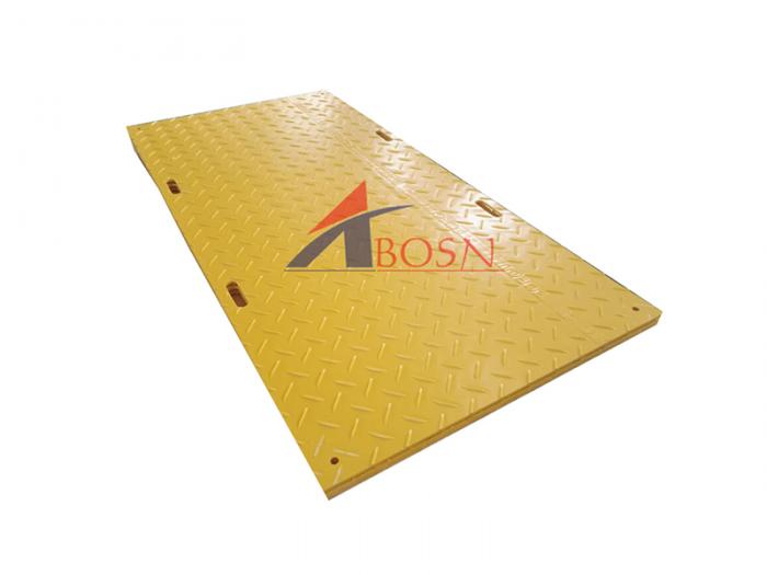 Wear resistant 4x8 ft HDPE ground protection mats