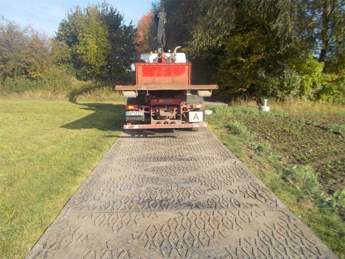 UHMWPE Customized Heavy Duty Hollow Ground Pretection Mats