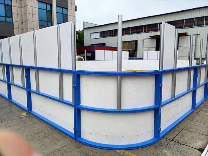 Completely Portable Outdoor Dasher Board, Hockey Rink Wall, Stainless Steel Frame Dasher Board