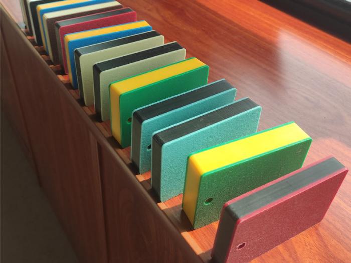 dual color sandwich hdpe sheet textured hdpe sheet double layer plastic sheet