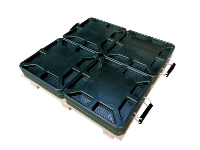 Stress Cracking Resistance Pump Black Color Humwpe Outrigger Pads Foot for Crane